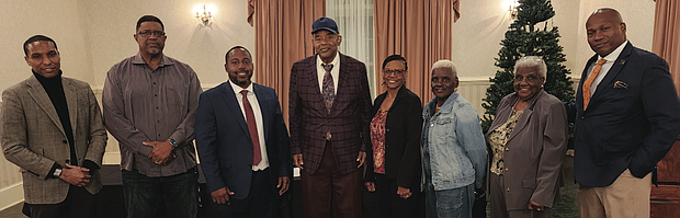The new leadership for the Richmond Crusade for Voters: Bryce Robertson, Robert Lester, Maurice Neblett, John Dixon, Janet Orraca, Joann Henry, Delores Murray and Alex Taylor.