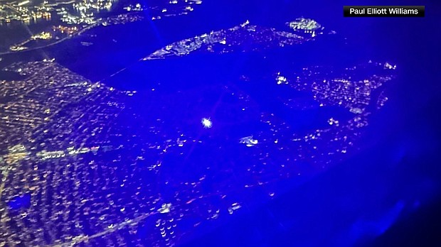 Pilots are reporting a massive uptick in being hit by laser pointers from the ground since the drone panic took off earlier this month, according to new data from the Federal Aviation Administration.
Mandatory Credit:	Paul Elliott Williams via CNN Newsource