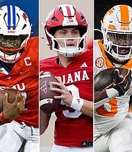 From left: Cade Klubnik, Kevin Jennings, Kurtis Rourke, Dylan Sampson and Jeremiah Smith.
Mandatory Credit:	Getty Images/Reuters/AP via CNN Newsource