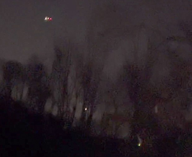 In this image taken from video provided by MartyA45_, a drone appears to be flying over Randolph, New Jersey, on December 4.
Mandatory Credit:	MartyA45_/TMX/AP via CNN Newsource
