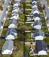 Pictured are homes near the Chesapeake Bay in Centreville, Maryland, on March 4.
Mandatory Credit:	Jim Watson/AFP/Getty Images via CNN Newsource