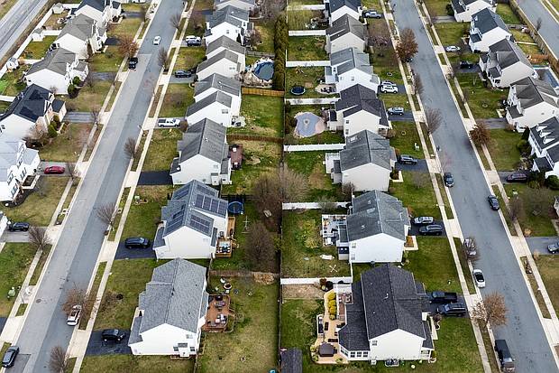 Pictured are homes near the Chesapeake Bay in Centreville, Maryland, on March 4.
Mandatory Credit:	Jim Watson/AFP/Getty Images via CNN Newsource