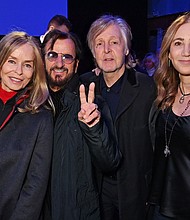 The two surviving Beatles, accompanied by Starr's wife Barbara Bach (L) and McCartney's wife Nancy Shevell (R) back in 2022
Mandatory Credit:	Dave Benett/Getty Images via CNN Newsource