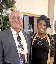Burt and Sandra Levine with Congresswoman Erica Lee Carter