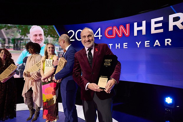 CNN Hero of the Year 2024 winner Stephen Knight of Dogs Matter.
Mandatory Credit:	John Nowak/CNN via CNN Newsource