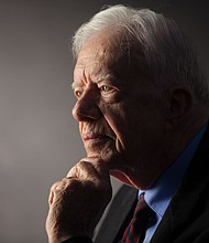 Former President Jimmy Carter has died at the age of 100, according to a statement from the Carter Center.
Mandatory Credit:	David Hume Kennerly/Getty Images via CNN Newsource