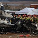 Rescue workers take part in a salvage operation at the site where an aircraft crashed after it went off the runway at Muan International Airport, in Muan, South Korea, on December 29, 2024.
Mandatory Credit:	Kim Hong-Ji/Reuters via CNN Newsource