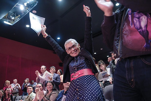 More than 90 candidates from 48 countries are sworn in as U.S. citizens by Judge Roger L. Gregory during a July 4 ceremony at the Virginia Museum of History and Culture.