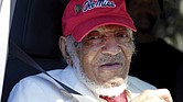 James Meredith, who became the first Black student to enroll at the University of Mississippi in 1962, acknowledges the crowd in Kosciusko, Miss., Friday, Dec. 20, 2024, during the unveiling of a historical marker.