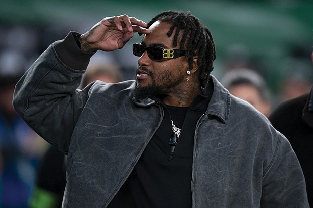 Former Philadelphia Eagles receiver DeSean Jackson reacts to the crowd prior to an October 2023 NFL game against the Miami Dolphins in Philadelphia.