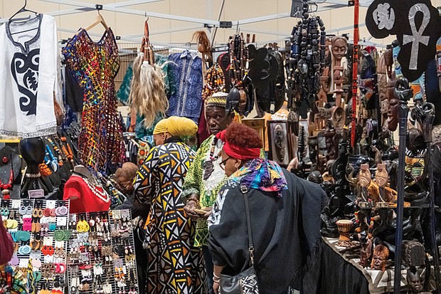 Over 40 vendors from near and far offered artisan goods, including handwoven clothing, gold and silver-plated jewelry, paintings reflecting Black culture and health and wellness products.