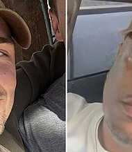 Tiger Bech, left, was a former Princeton football player who had been working as a junior trader in New York City. Reggie Hunter, 37, was a father of two known for his sense of humor, according to his cousin Shirell Robinson Jackson.
Mandatory Credit:	Virginia Bech/Shirell Robinson Jackson via CNN Newsource