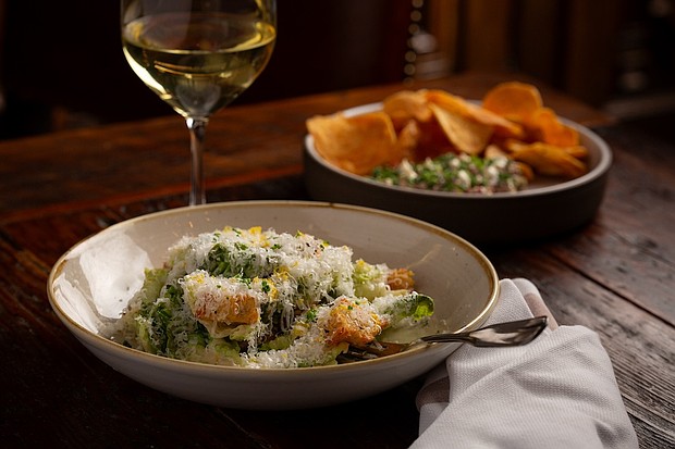 Caesar Salad with Beef Tartare