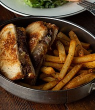 Short Rib Grilled Cheese with Fries
