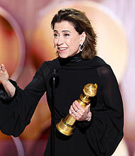 Fernanda Torres at the 2025 Golden Globes/Photo Credit Rich Polk