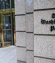 The building of the Washington Post newspaper headquarter is seen on K Street in Washington DC on May 16, 2019. - The Washington Post is a major American daily newspaper published in Washington, D.C., with a particular emphasis on national politics and the federal government. It has the largest circulation in the Washington metropolitan area. (Photo by Eric BARADAT / AFP) (Photo by ERIC BARADAT/AFP via Getty Images)