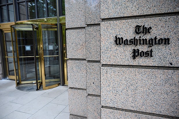 The building of the Washington Post newspaper headquarter is seen on K Street in Washington DC on May 16, 2019. - The Washington Post is a major American daily newspaper published in Washington, D.C., with a particular emphasis on national politics and the federal government. It has the largest circulation in the Washington metropolitan area. (Photo by Eric BARADAT / AFP) (Photo by ERIC BARADAT/AFP via Getty Images)
