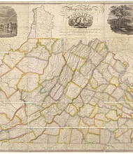 This map of Virginia is a key example of the 19th century mapping project that will be explored in the Library of Virginia’s virtual talk on Jan. 22.