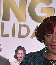 King Center CEO Bernice King, daughter of Dr. Martin Luther King Jr., speaks during a Jan. 7 news conference at the King Center in Atlanta.