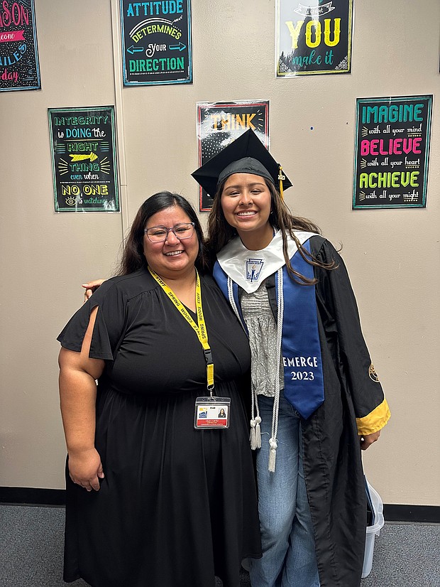 Celix Cortez and Zoe Velasquez_Spring Woods HS/
Photo credit: Courtesy of Communities In Schools of Houston.