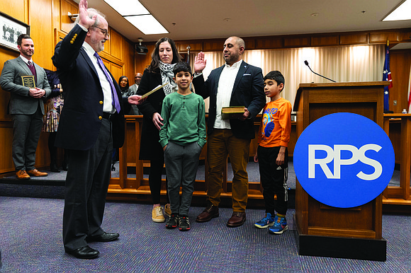 Richmond Public Schools School Board member Ali Faruk (3rd District) called his wife, Samieh, and their two sons, Yusef and …