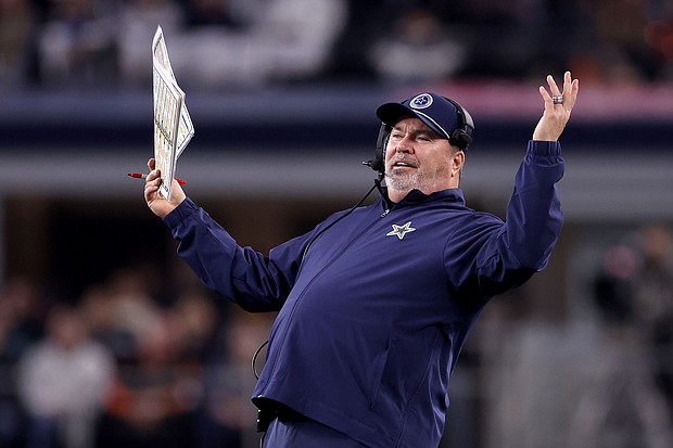 Mike McCarthy reacts to a play during a Dallas Cowboys home game in December against the Cincinnati Bengals.
Mandatory Credit:	Sam Hodde/Getty Images via CNN Newsource