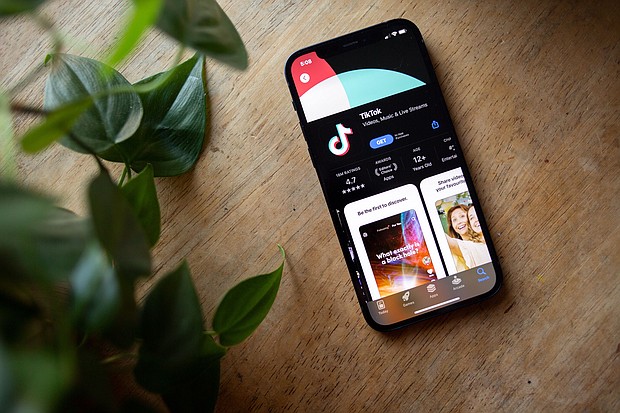 TikTok is seen in the app store of an iPhone on January 8. TikTok creators and users are facing the reality that the popular short-video app will likely be banned in the United States.
Mandatory Credit:	Brook Joyner/CNN via CNN Newsource