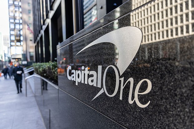 Capital One is being sued by the US government’s consumer watchdog agency for “cheating millions of consumers” and not paying more than $2 billion in interest to holders of its high-interest savings accounts.
Mandatory Credit:	Jeenah Moon/Bloomberg/Getty Images via CNN Newsource