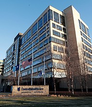 Flags fly at half-staff outside of the office of UnitedHealthcare, the day after the CEO of UnitedHealthcare, Brian Thompson, was shot dead in December.
Mandatory Credit:	Eric Miller/Reuters via CNN Newsource