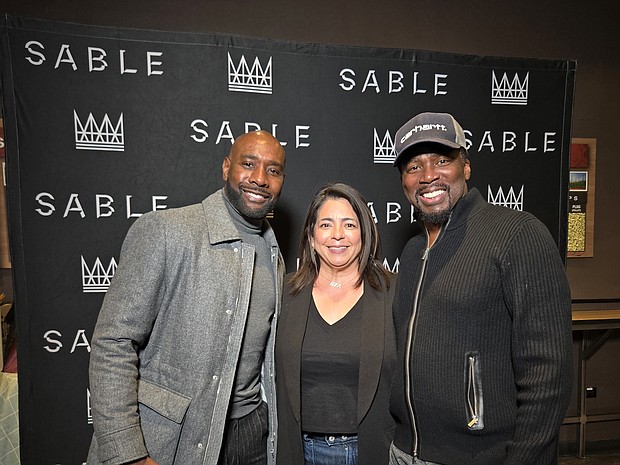 From L to R:  Morris Chestnut, Lisa Valadez, Harold Perrineau