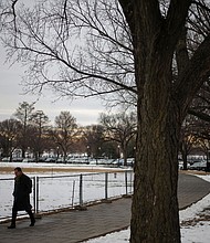More than 75 percent of the US population will see temperatures at or below freezing this week.
Mandatory Credit:	Daniel Cole/Reuters via CNN Newsource
