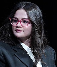 Selena Gomez, seen here in October, posted on October 26 a video of herself reacting to the immigration enforcement sweeps launched by the Trump administration.
Mandatory Credit:	John Lamparski/Getty Images/File via CNN Newsource