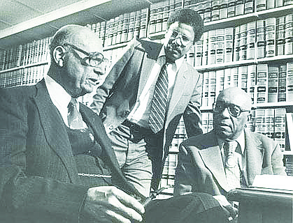 Henry Marsh III center with Oliver Hill left and Samuel Tucker, right.