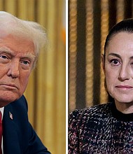 US President Donald Trump and Mexico President Claudia Sheinbaum.
Mandatory Credit:	Getty Images via CNN Newsource