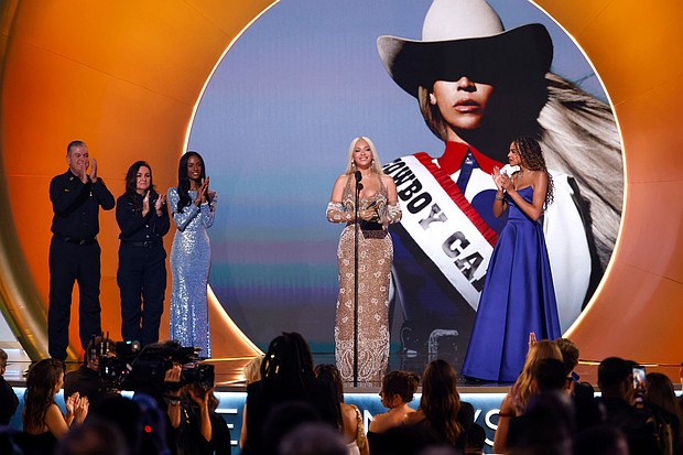 Beyoncé at The 67th Annual Grammy Awards.
Mandatory Credit:	Sonja Flemming/CBS via CNN Newsource