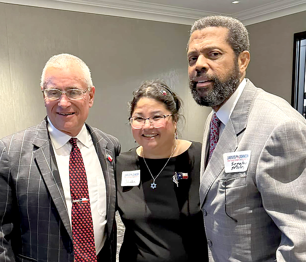 Texas State Senator Borris L. Miles with Burt and Sandra Levine