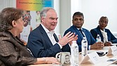 Sen. Tim Kaine (D-Va.) was joined by Mayor Danny Avula and other local officials for a roundtable discussion at the Health Brigade building in Richmond on Feb. 3. The event focused on the importance of federal funding and how organizations and Virginians rely on federal support for health care, education programs and housing.