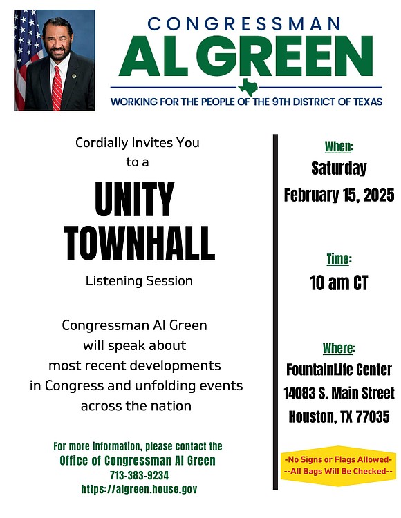 Join the conversation with Congressman Al Green