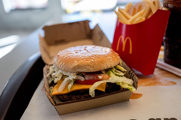 McDonald's US sales fell 1.4% for the quarter ending on December 31.
Mandatory Credit:	David Paul Morris/Bloomberg/Getty Images via CNN Newsource