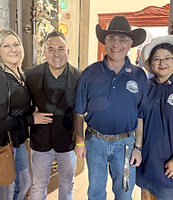Lacy Christian Becerra with Burt and Sandra Levine
