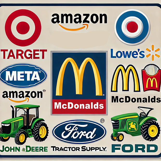 NNPA HSM TARGET, Walmart, Amazon, Lowe’s, Meta, McDonald’s, John Deere, Tractor Supply, and Ford