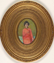 A 1910 watercolor portrait of Belle da Costa Greene by Laura Coombs Hills.
Courtesy of The Morgan Library & Museum, New York, gift of the Estate of Belle da Costa Greene.