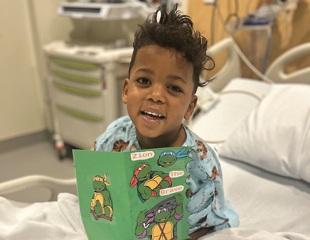 Zion’s journey has included long hospital stays.