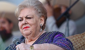 Paquita la del Barrio performs on the Las Clásicas Stage at the Besame Mucho Festival at Dodger Stadium in December 2023 in Los Angeles, California.
Mandatory Credit:	Ray Tamarra/Shutterstock via CNN Newsource