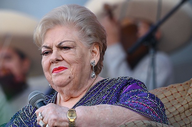 Paquita la del Barrio performs on the Las Clásicas Stage at the Besame Mucho Festival at Dodger Stadium in December 2023 in Los Angeles, California.
Mandatory Credit:	Ray Tamarra/Shutterstock via CNN Newsource