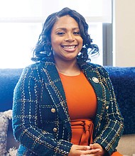 Delegate Destiny LeVere Bolling, D-Henrico, is photographed in her office on Feb. 8 at the General Assembly Building.