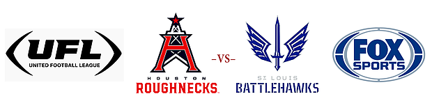 UFL Roughnecks BattleHawks Fox Sports