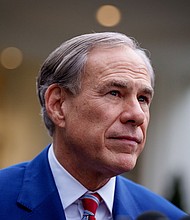 Texas Gov. Greg Abbott is pictured at the White House on February 5.
Mandatory Credit:	Andrew Harnik/Getty Images via CNN Newsource