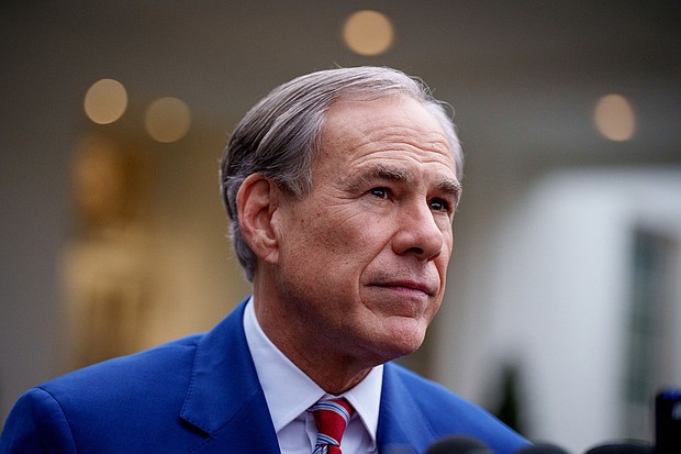 Texas Gov. Greg Abbott is pictured at the White House on February 5.
Mandatory Credit:	Andrew Harnik/Getty Images via CNN Newsource