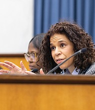 Kenya J. Gibson, 3rd District, addresses City Council during the meeting.